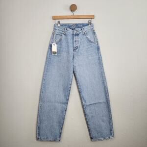 NEW Daily Blue Adriano Goldschmeid Mantra Wide Leg Barrel Jean in Lake 29